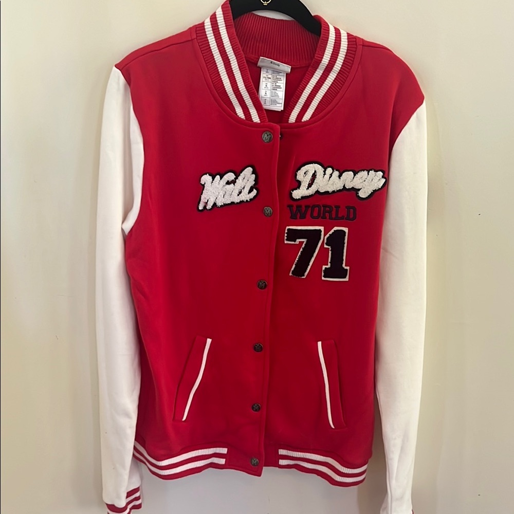 Disney Red and White Varsity Jacket
